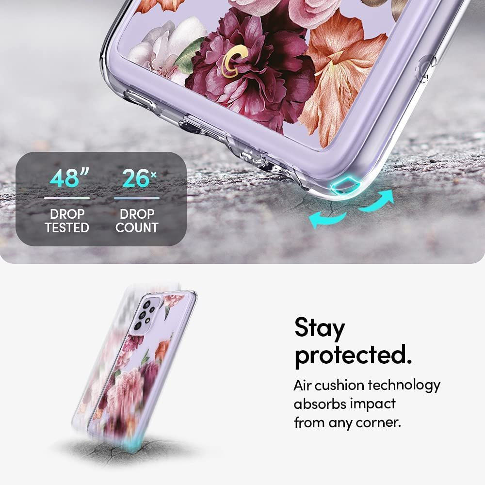 Spigen Ciel by Cyrill Cecile Samsung A52 / A52S Hoesje Rose Floral afbeelding 5