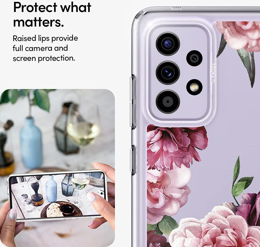 Spigen Ciel by Cyrill Cecile Samsung A52 / A52S Hoesje Rose Floral afbeelding 6