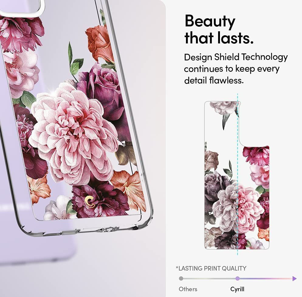 Spigen Ciel by Cyrill Cecile Samsung A52 / A52S Hoesje Rose Floral afbeelding 2
