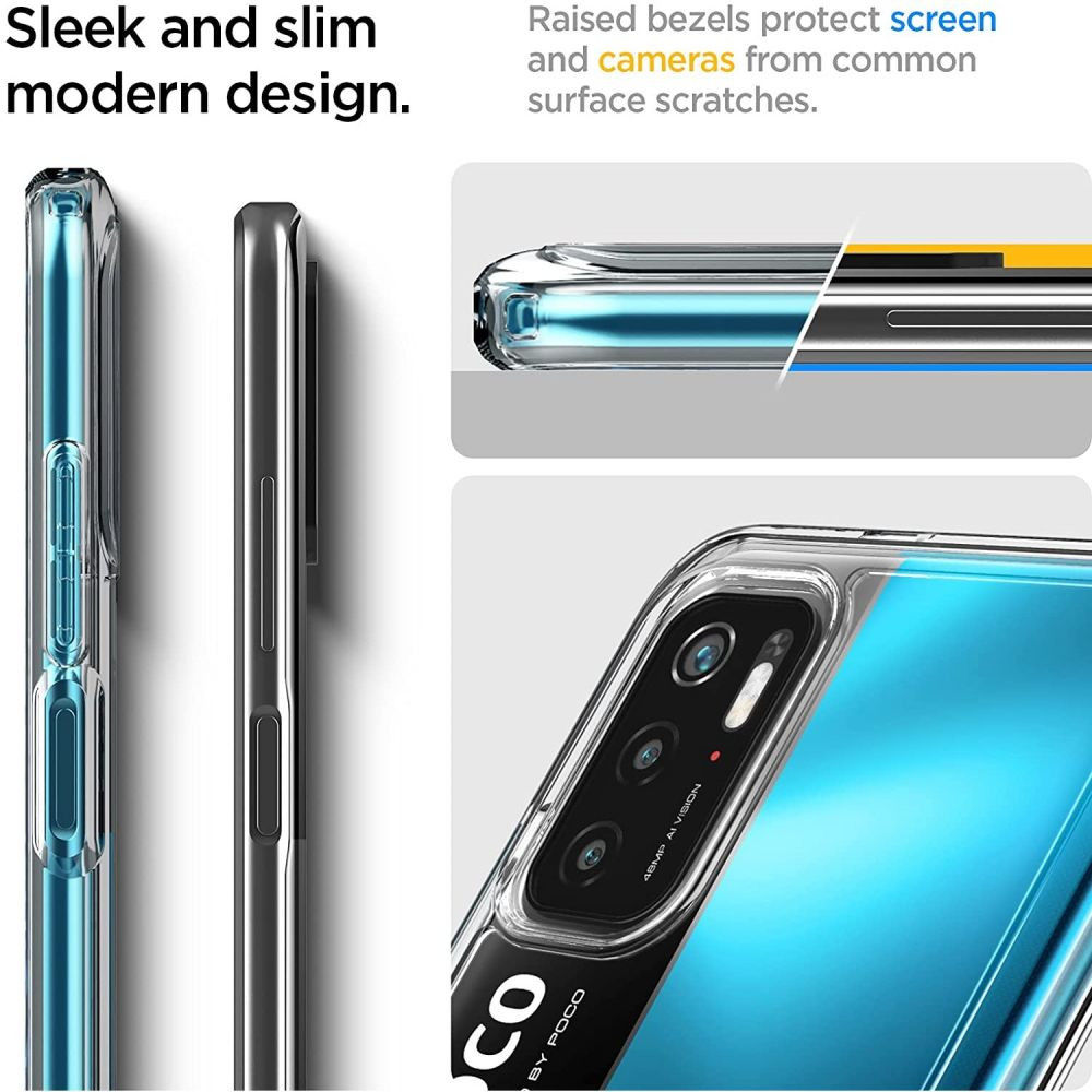 Spigen Ultra Hybrid Xiaomi Redmi Note 10 5G/Poco M3 Pro Hoesje Clear afbeelding 5