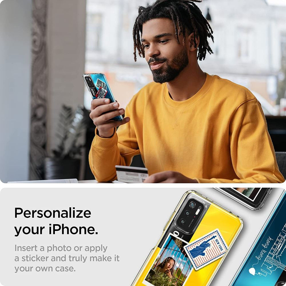 Spigen Ultra Hybrid Xiaomi Redmi Note 10 5G/Poco M3 Pro Hoesje Clear afbeelding 8