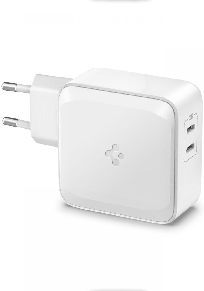 Spigen PE2007EU 65W USB-C Snellader met PD en Quick Charge 3.0 Wit afbeelding 1