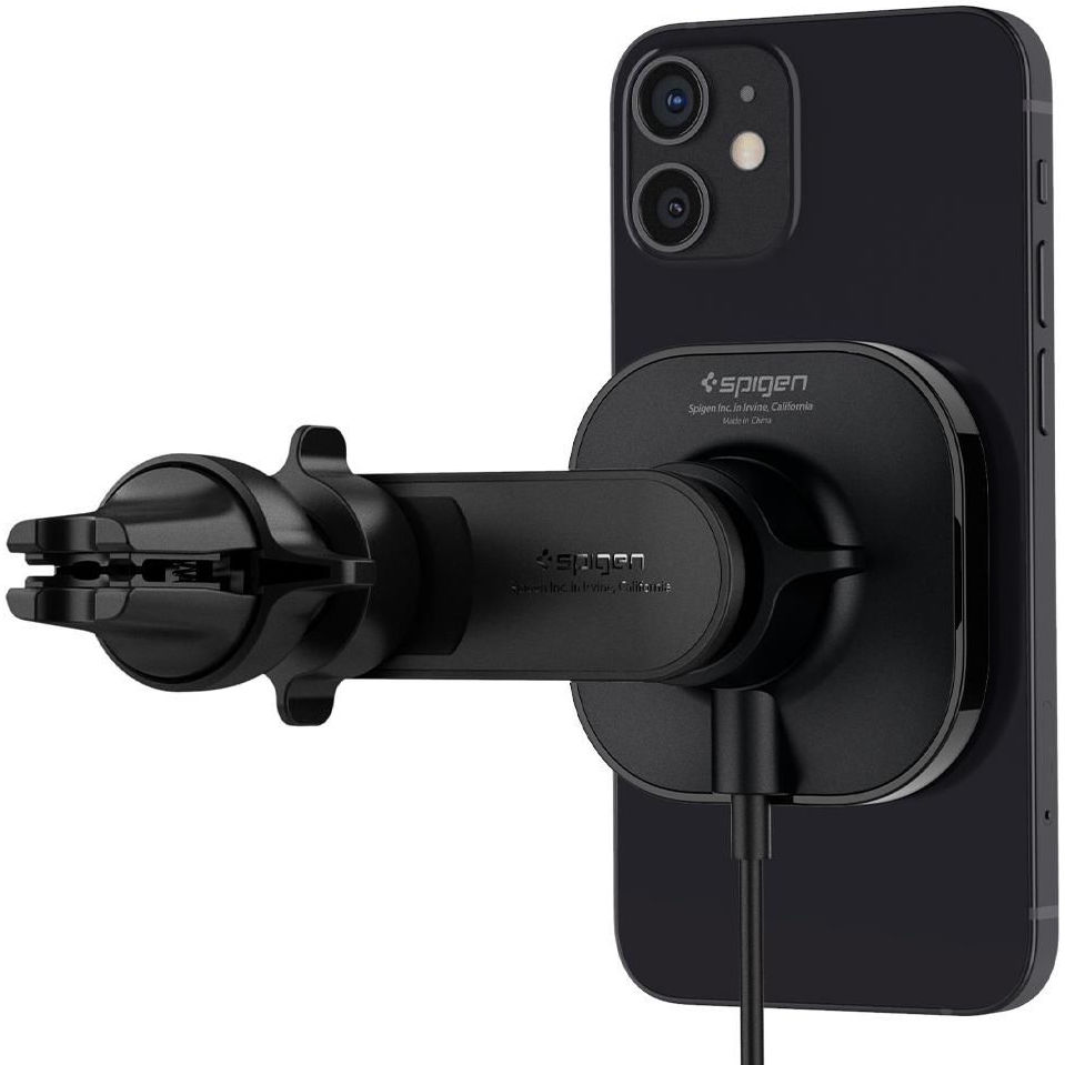 Spigen OneTap Ventilatierooster MagSafe Telefoonhouder Auto 7.5W Zwart afbeelding 15