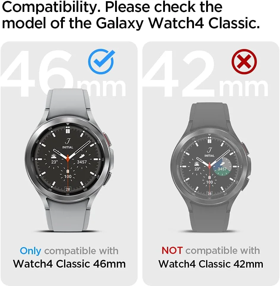 Spigen Liquid Air - Samsung Galaxy Watch 4 Classic 46MM Hoesje - Zwart afbeelding 3