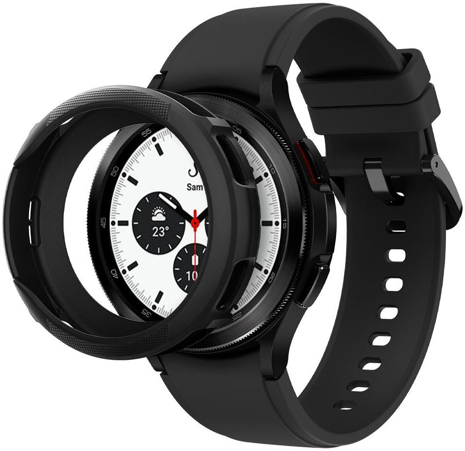 Spigen Liquid Air - Samsung Galaxy Watch 4 Classic 46MM Hoesje - Zwart afbeelding 2