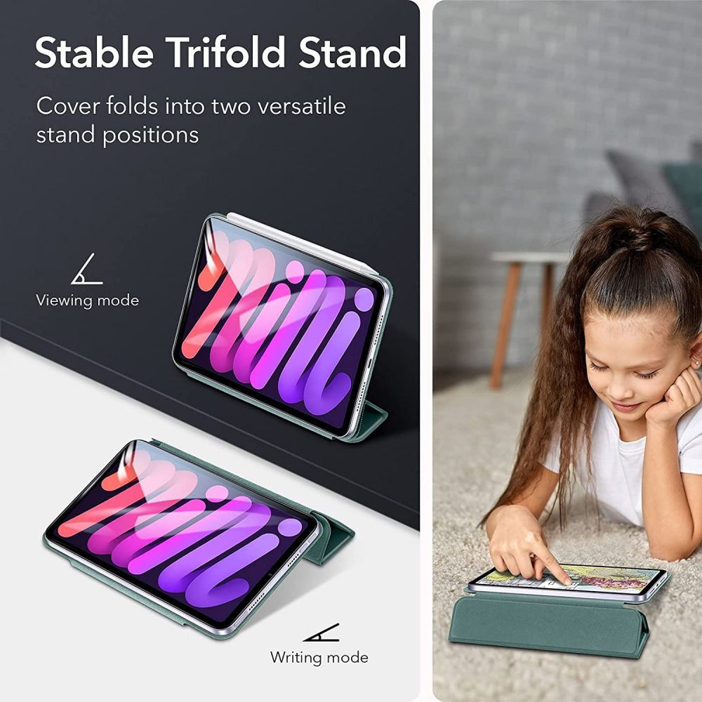 ESR Rebound Magnetic Apple iPad Mini 6 Hoes Tri-Fold Grijs afbeelding 8