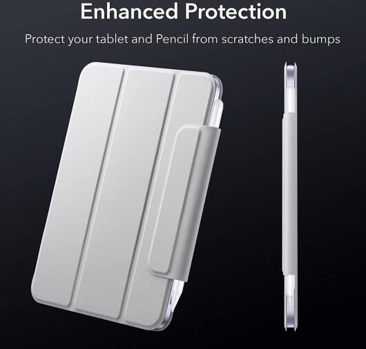 ESR Rebound Magnetic Apple iPad Mini 6 Hoes Tri-Fold Grijs afbeelding 6
