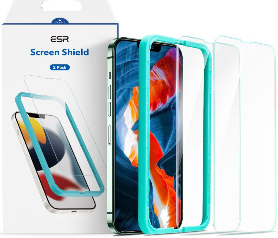 ESR Apple iPhone 13 Mini Tempered Glass met Montageframe (2-Pack) afbeelding 1