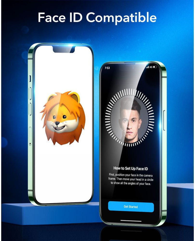 ESR Apple iPhone 13 Mini Tempered Glass met Montageframe (2-Pack) afbeelding 9