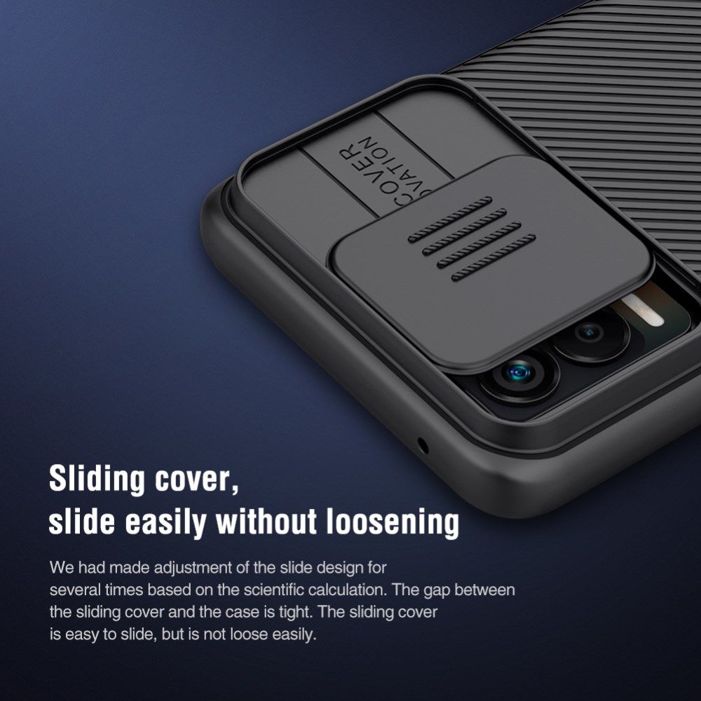 Nillkin CamShield Realme 8 4G Hoesje Camera Slider Back Cover Blauw afbeelding 10
