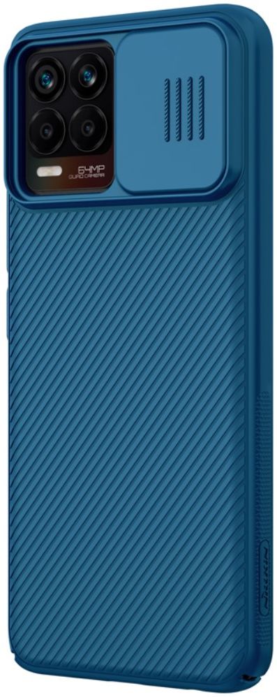 Nillkin CamShield Realme 8 4G Hoesje Camera Slider Back Cover Blauw afbeelding 11