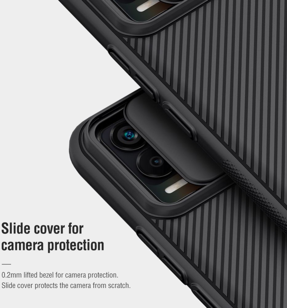 Nillkin CamShield Realme 8 4G Hoesje Camera Slider Back Cover Blauw afbeelding 7