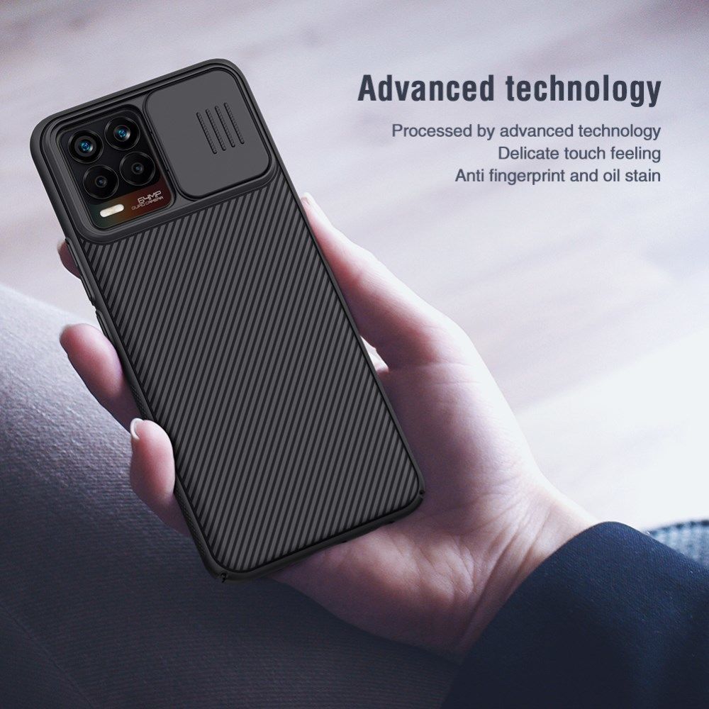 Nillkin CamShield Realme 8 4G Hoesje Camera Slider Back Cover Blauw afbeelding 8