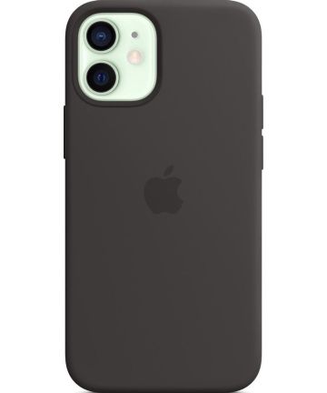 Origineel Apple iPhone 12 Mini Hoesje MagSafe Siliconen Zwart Hoesjes