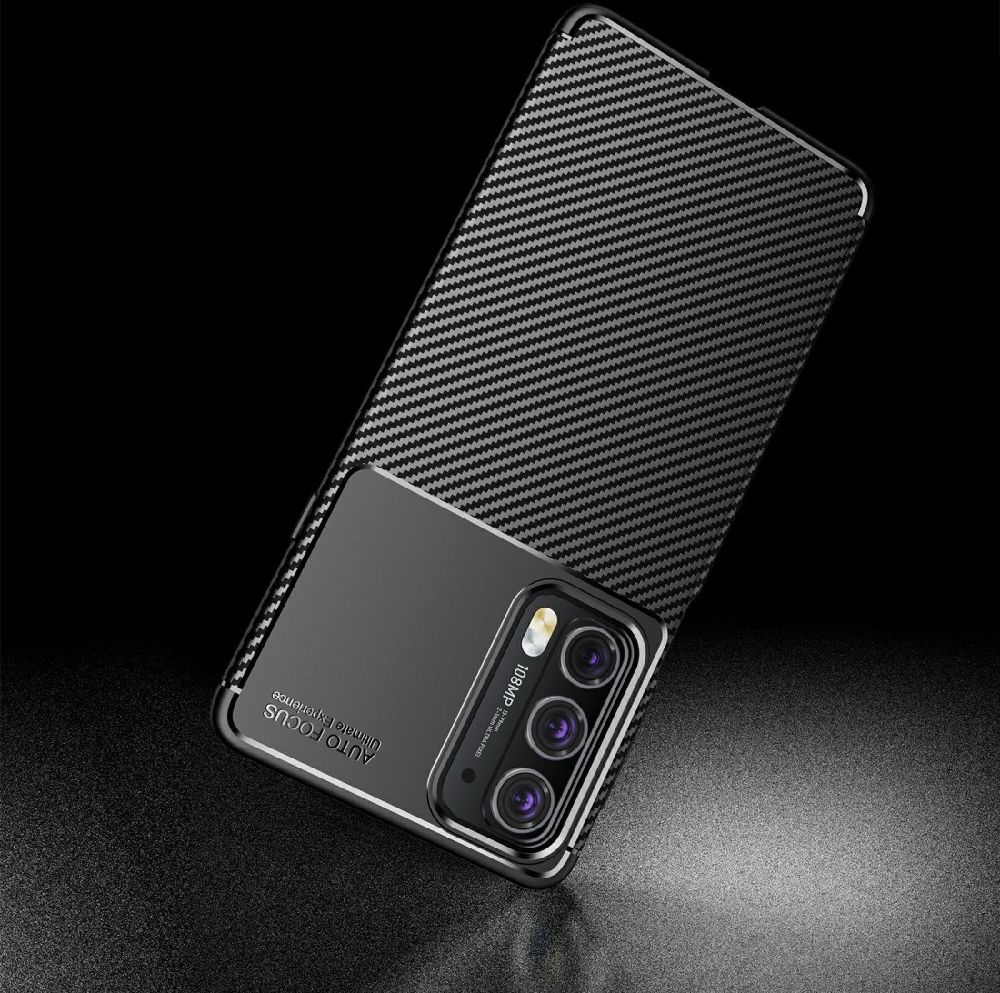 Motorola Edge 20 Hoesje Geborsteld TPU Flexibele Back Cover Zwart afbeelding 10