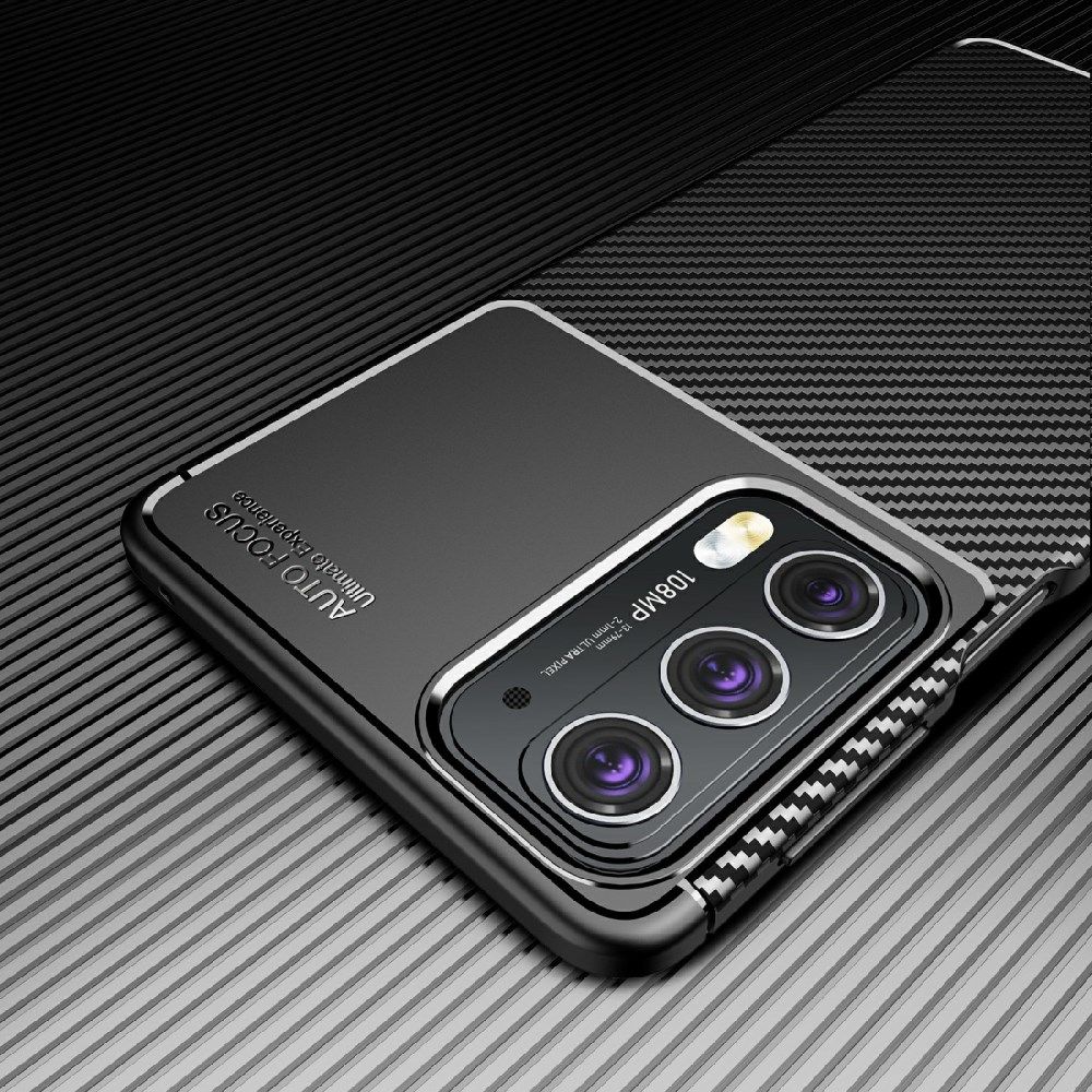 Motorola Edge 20 Hoesje Geborsteld TPU Flexibele Back Cover Zwart afbeelding 11