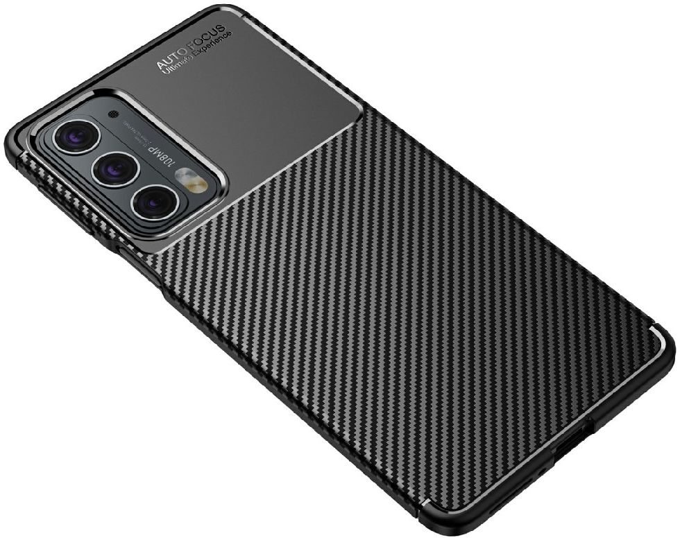 Motorola Edge 20 Hoesje Geborsteld TPU Flexibele Back Cover Zwart afbeelding 12
