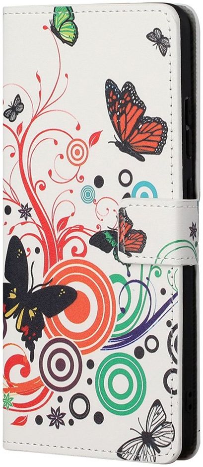 Motorola Edge 20 Hoesje Portemonnee Book Case met Print Vlinder afbeelding 4