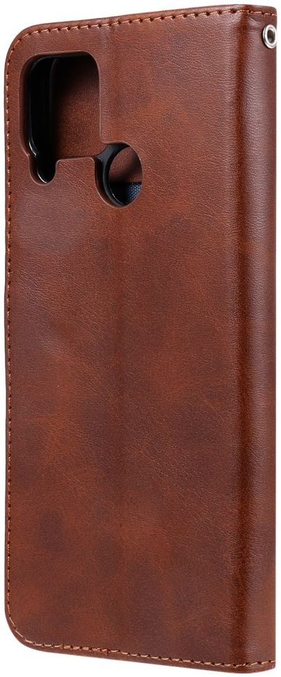 Realme 7i Hoesje Portemonnee Book Case met Zipper Bruin afbeelding 10