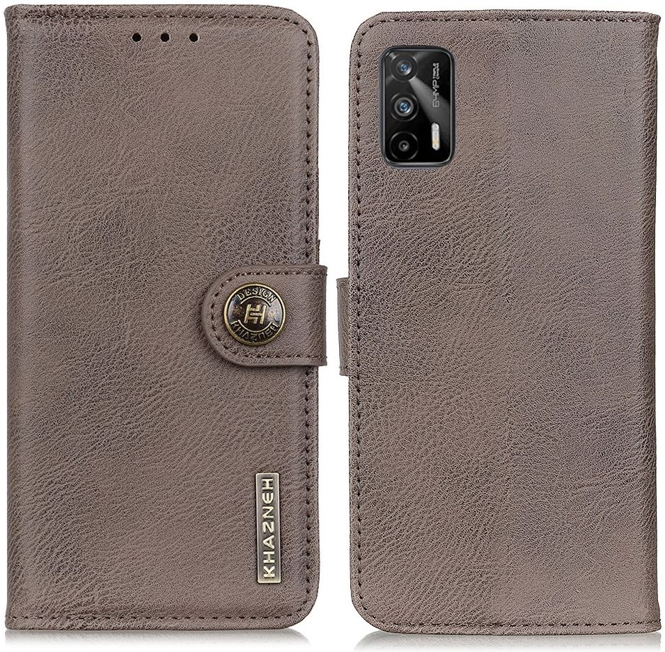 KHAZNEH Realme GT Hoesje Portemonnee Book Case Grijs afbeelding 2