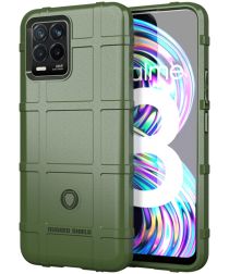 Realme 8 4G Hoesje Shock Proof Rugged Shield Back Cover Groen