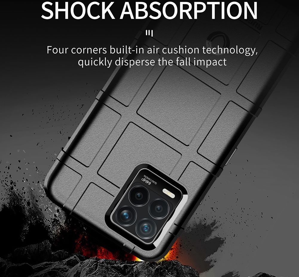 Realme 8 4G Hoesje Shock Proof Rugged Shield Back Cover Groen afbeelding 2