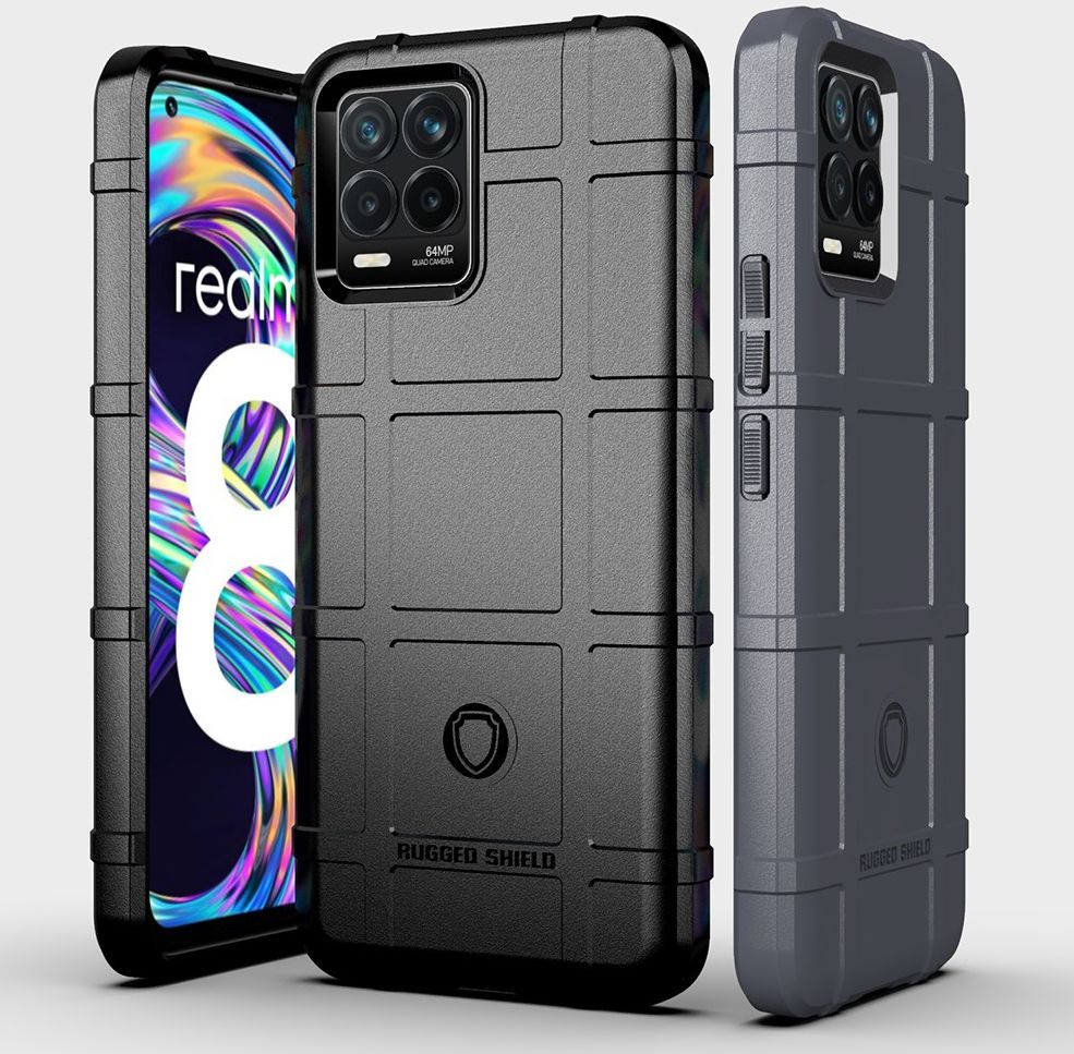 Realme 8 4G Hoesje Shock Proof Rugged Shield Back Cover Groen afbeelding 5