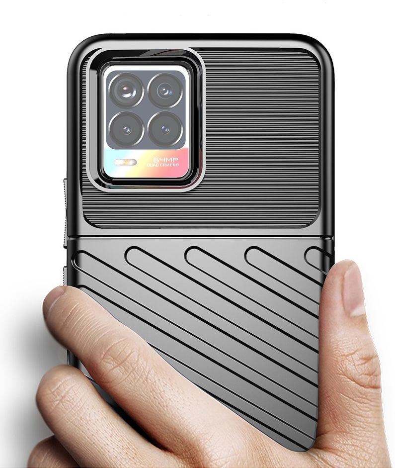 Realme 8 4G Hoesje TPU Thunder Design Back Cover Groen afbeelding 3