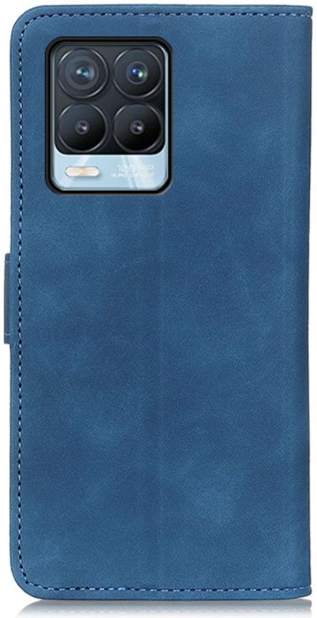 KHAZNEH Realme 8 4G Hoesje Retro Wallet Book Case Blauw afbeelding 6