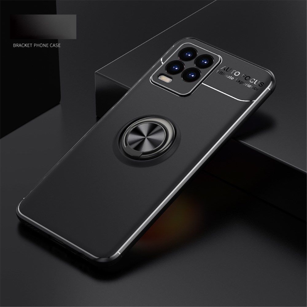 Realme 8 4G Hoesje met Magnetische Ring Kickstand Zwart afbeelding 7