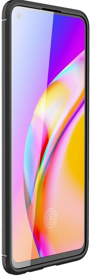 Realme 8 4G Hoesje Siliconen Carbon TPU Back Cover Zwart afbeelding 2