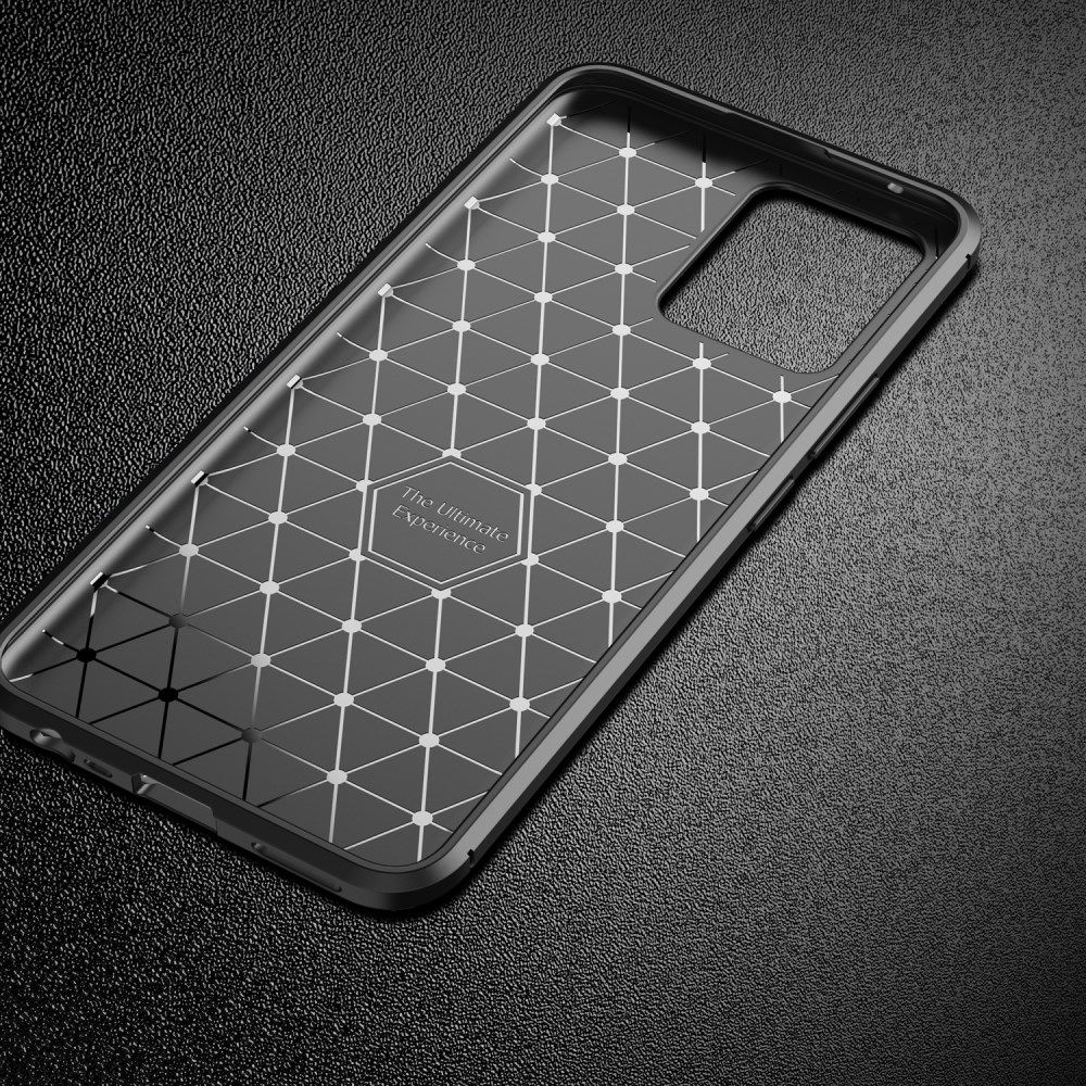 Realme 8 4G Hoesje Siliconen Carbon TPU Back Cover Zwart afbeelding 11