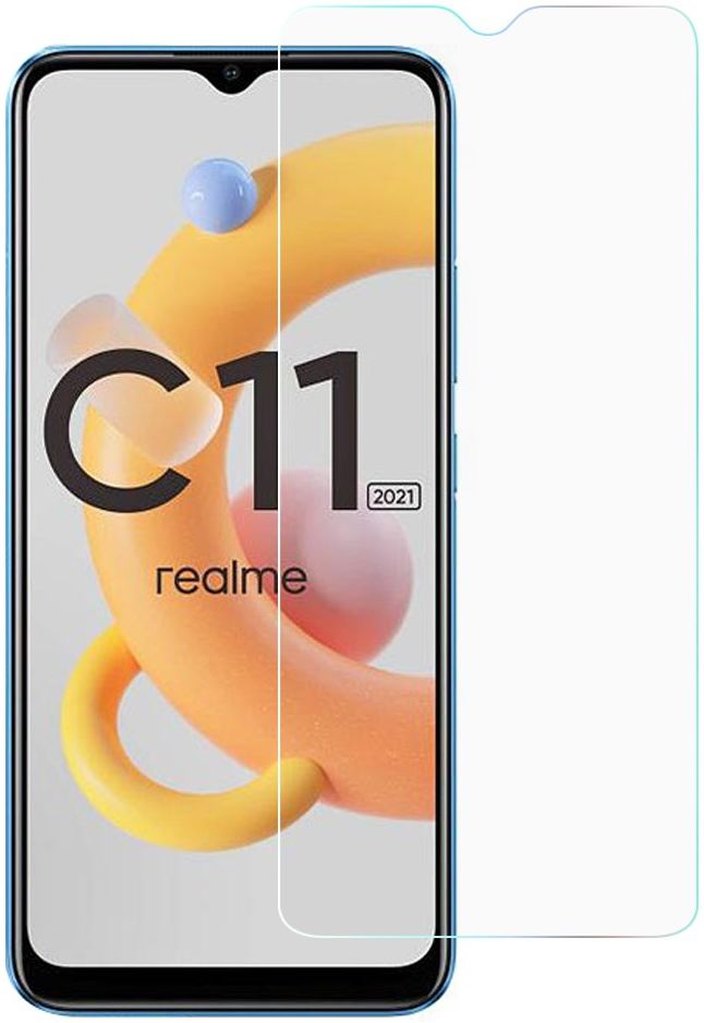 Realme C11 Screen Protector 0.3mm Arc Edge Tempered Glass afbeelding 1