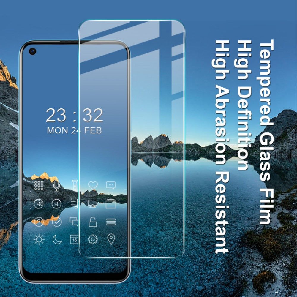 IMAK Realme 7i Screen Protector Case Friendly 9H Tempered Glass afbeelding 5