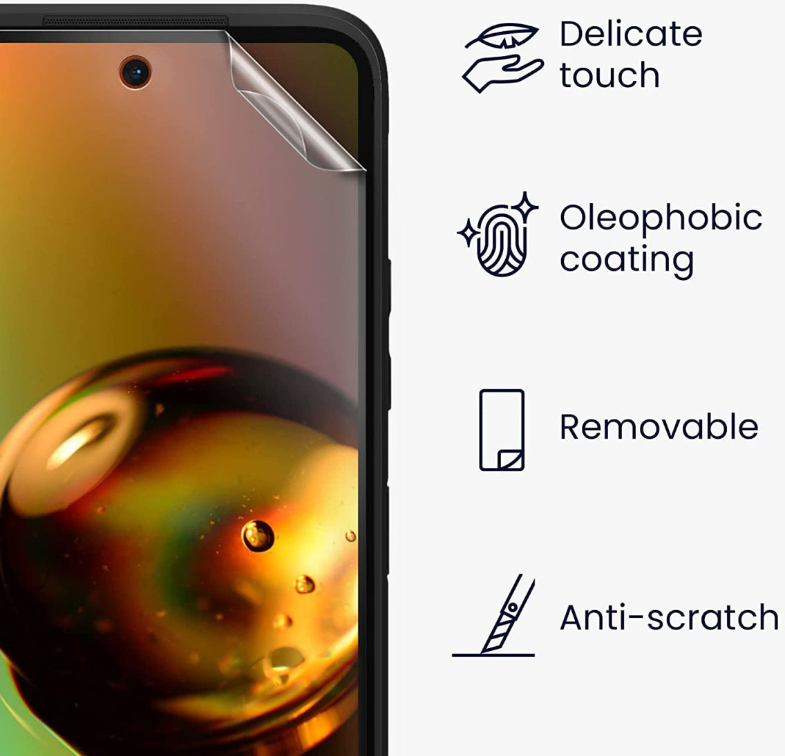 Nokia XR20 Screen Protector Soft TPU Display Folie Anti-Explosie afbeelding 2