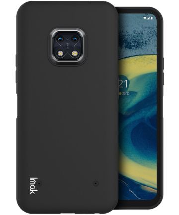 IMAK UC-3 Series Nokia XR20 Hoesje Flexibel en Dun TPU Zwart Hoesjes