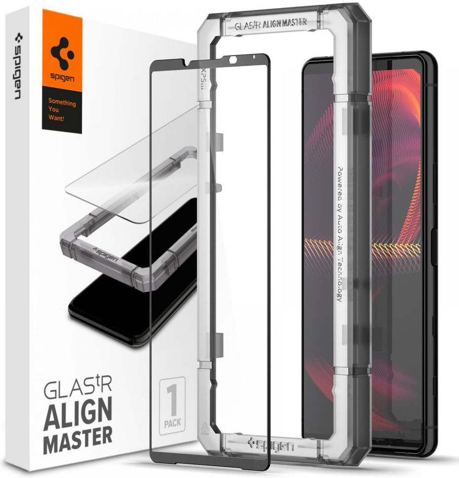 Spigen AlignMaster Sony Xperia 5 III Screen Protector met Montageframe afbeelding 1