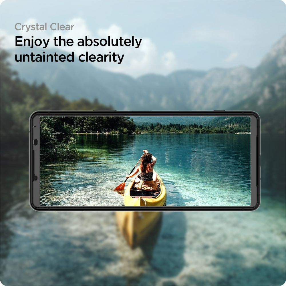 Spigen AlignMaster Sony Xperia 5 III Screen Protector met Montageframe afbeelding 5