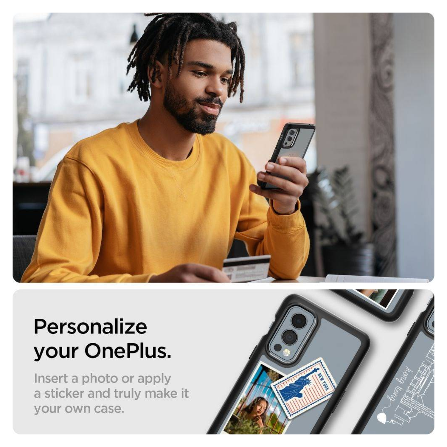 Spigen Ultra Hybrid OnePlus Nord 2 5G Hoesje Zwart afbeelding 7