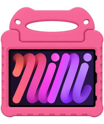 Apple iPad Mini 6 Kinder Tablethoes met Handvat Roze Hoesjes