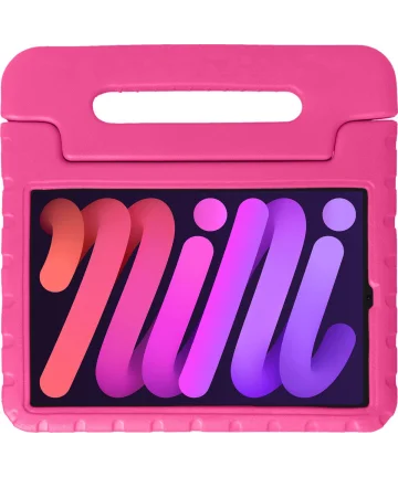 Apple iPad Mini 6 Kinder Tablethoes met Handvat Roze Hoesjes