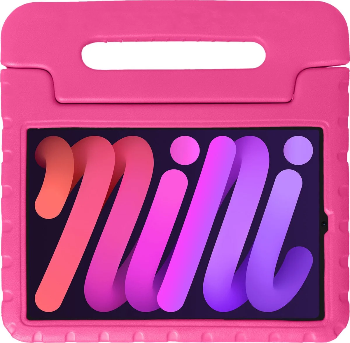 Apple iPad Mini 7/6 Kinder Tablethoes met Handvat Roze afbeelding 1