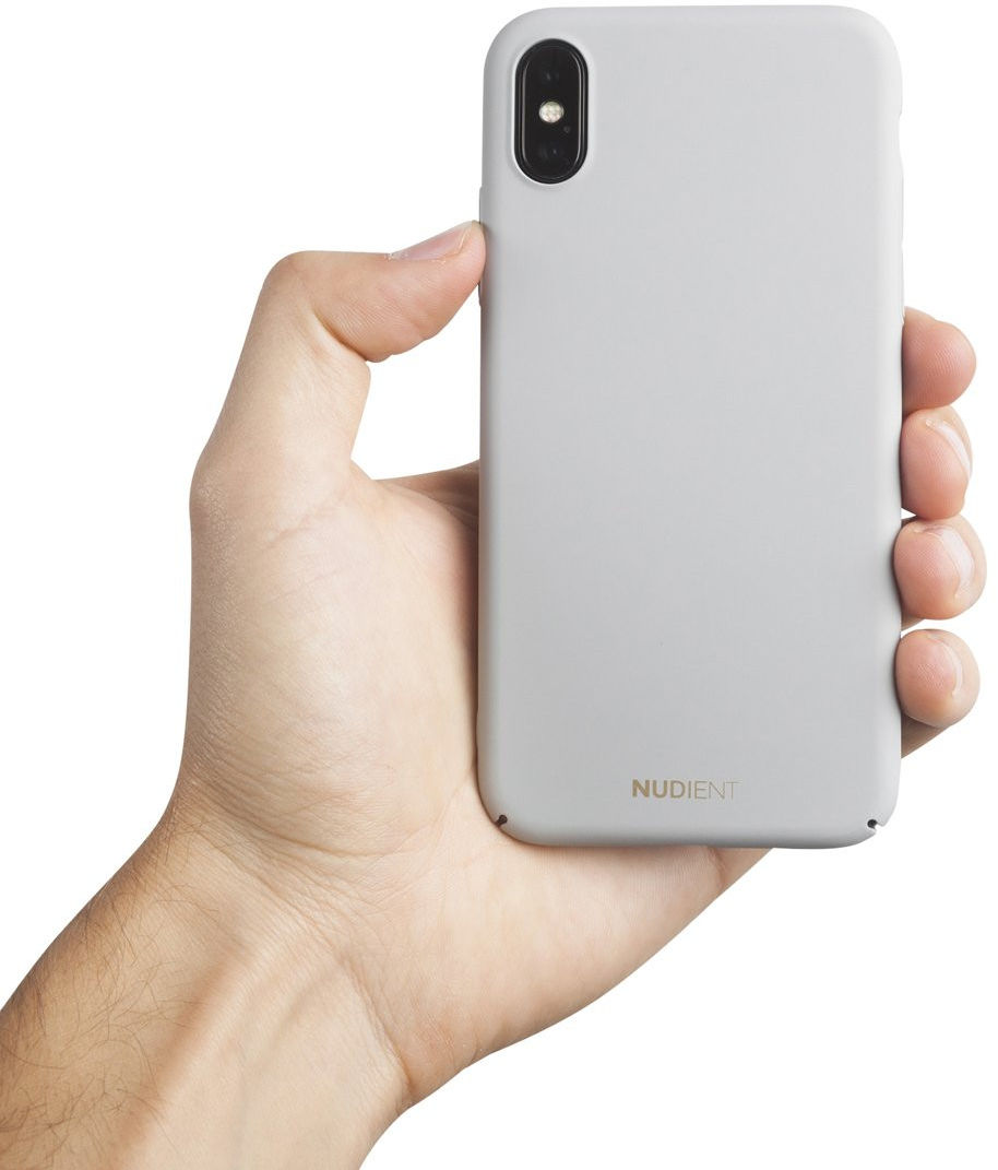 Nudient Thin Case V2 Apple iPhone X/XS Hoesje Back Cover Grijs afbeelding 2