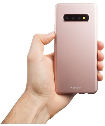 Nudient Thin Case V2 Samsung Galaxy S10 Plus Hoesje Back Cover Roze Hoesjes