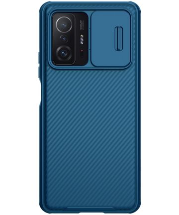 Nillkin CamShield Xiaomi 11T / 11T Pro Hoesje met Camera Slider Blauw Hoesjes
