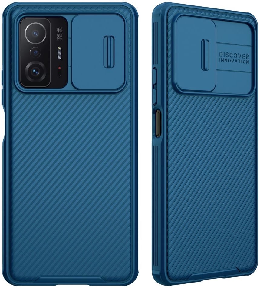 Nillkin CamShield Xiaomi 11T / 11T Pro Hoesje met Camera Slider Blauw afbeelding 15