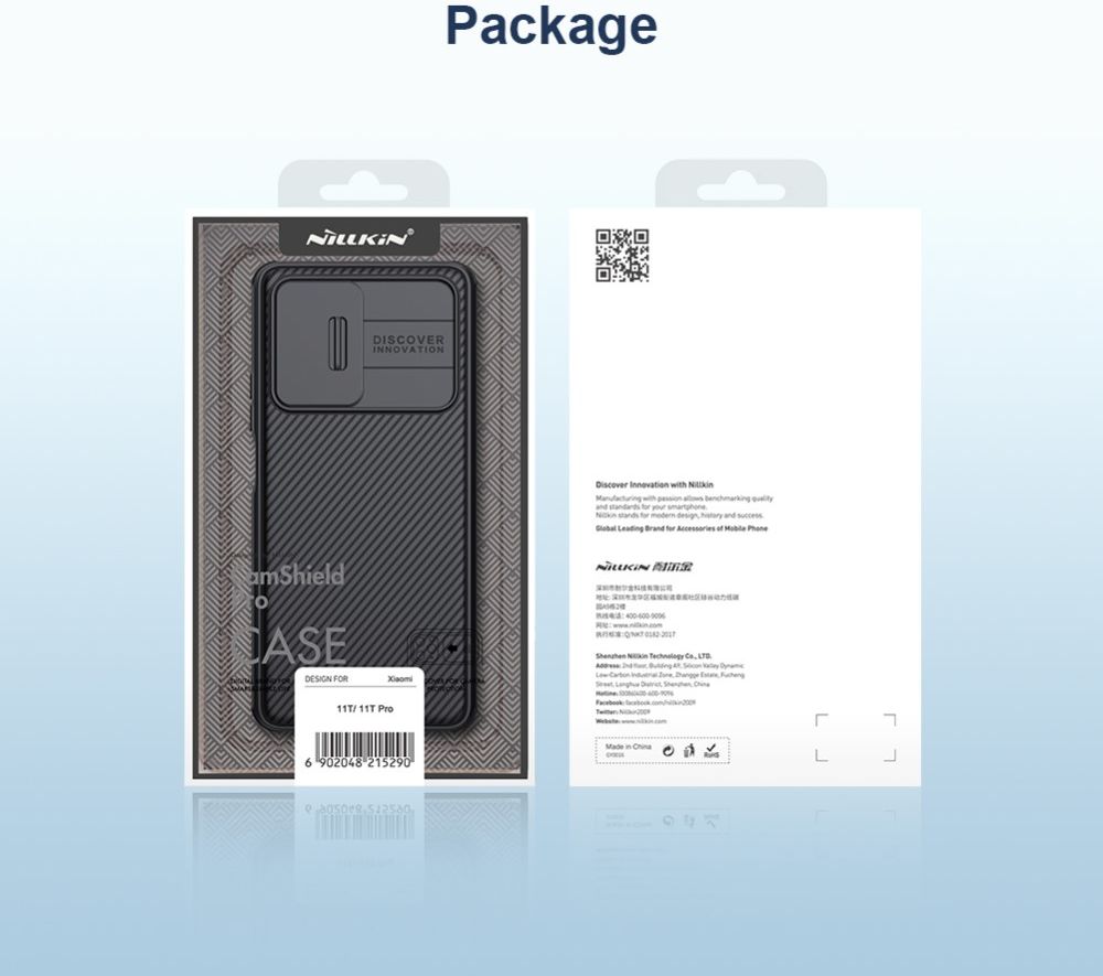 Nillkin CamShield Xiaomi 11T / 11T Pro Hoesje met Camera Slider Blauw afbeelding 16