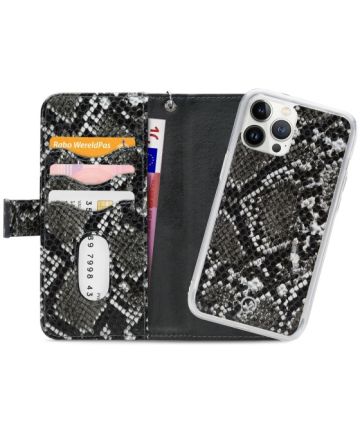 Mobilize Gelly Wallet Zipper iPhone 13 Pro Max Hoesje Black Snake Hoesjes