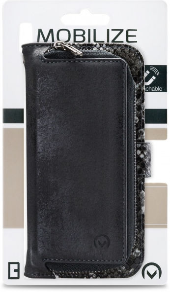 Mobilize Gelly Wallet Zipper iPhone 13 Pro Max Hoesje Black Snake afbeelding 8