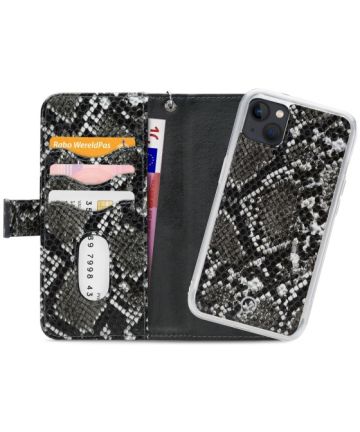 Mobilize Gelly Wallet Zipper Apple iPhone 13 Mini Hoesje Black Snake Hoesjes